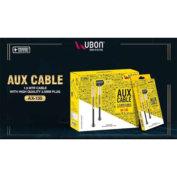 Ubon AX-130 Aux Cable 1.5 MTR Cable