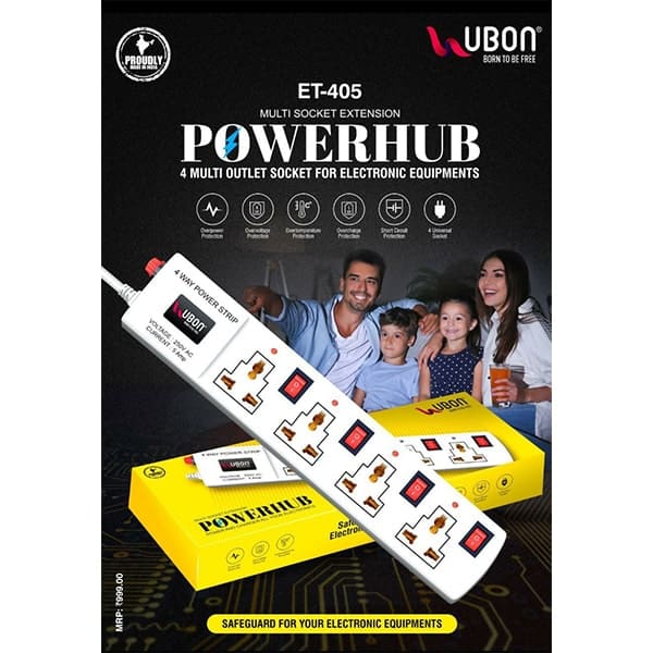 Ubon ET-405 Multi Socket Extension Powerhub