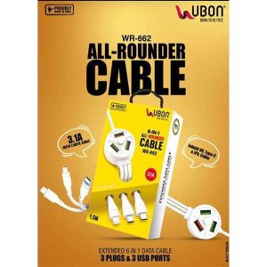 Ubon WR-662 6 IN 1 All-Rounder Cable
