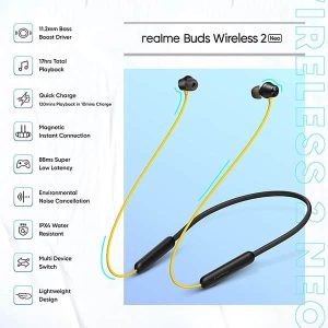 realme Buds Wireless 2 Neo Earphones with Type-C Fast Charge