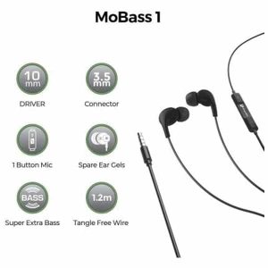 Ultraprolink MoBass UM1037 Hands free earphone with mic Wired Headset