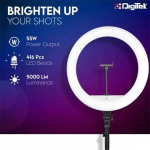 Digitek 19 inch big LED Ring Light with Remote