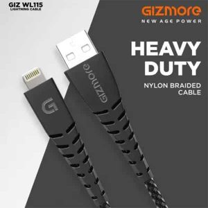 GIZMORE GIZ WL115 2.4A Heavy Duty Lightning cable