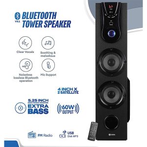 Zoook Tornado 60W Bluetooth Tower Speaker