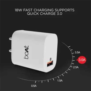 boAt 18W Power Charger with Detachable Cable