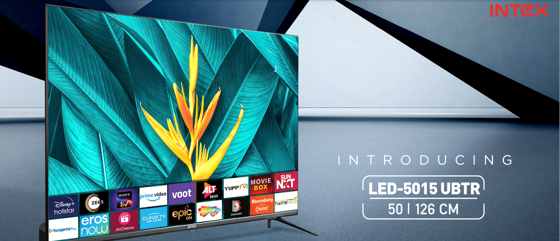Intex 50 Inch 4K Ultra HD Smart Android 9.0 LED TV (LED-5015 UBTR)