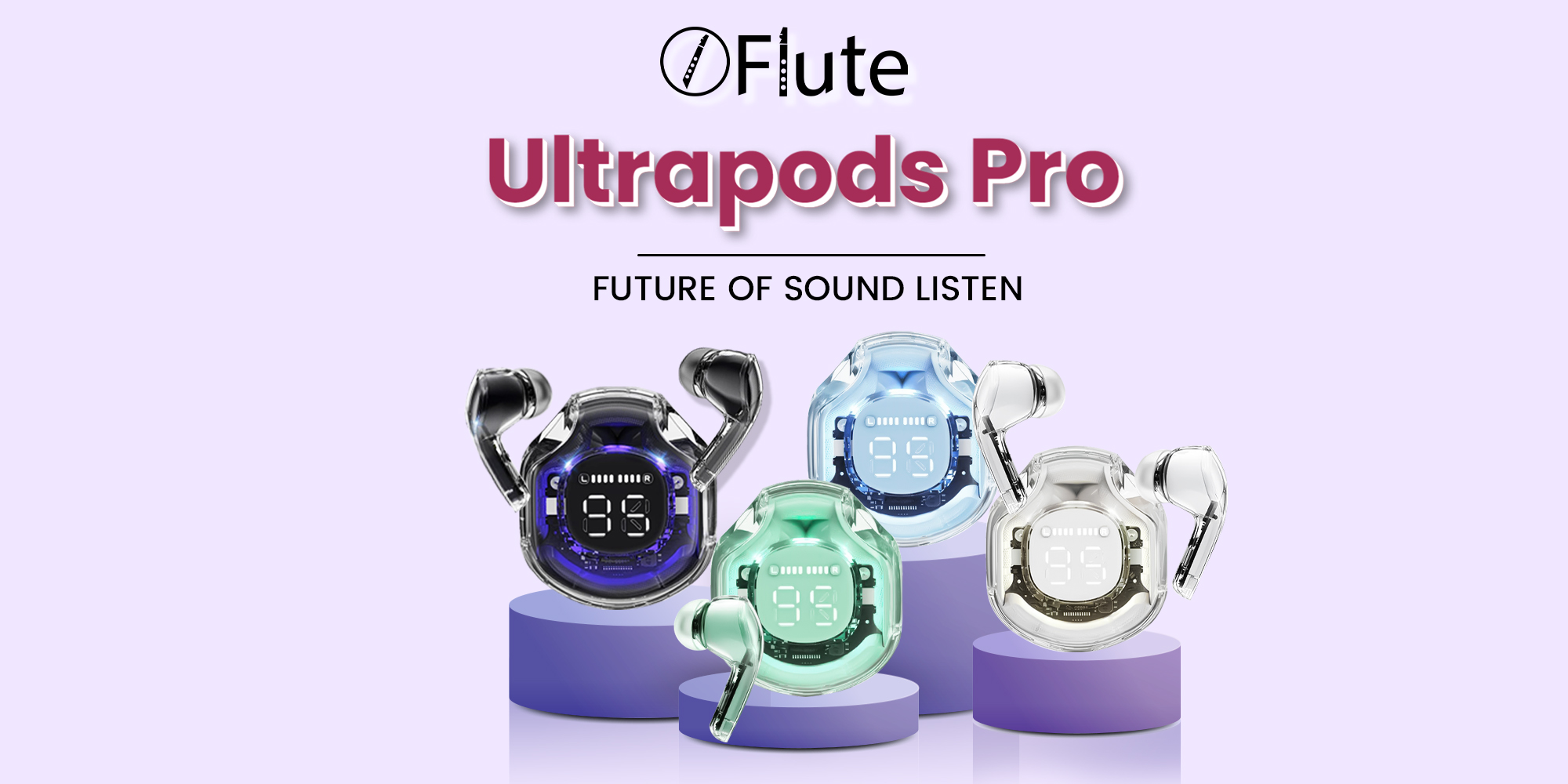Flute Ultrapods Pro Wireless Earbuds