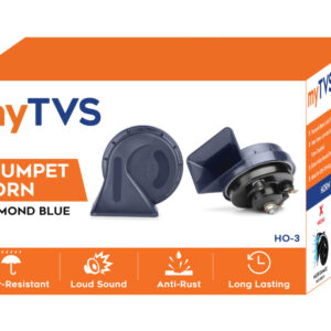 myTVS HO-3 Diamond Blue Trumpet Twin Tone Horn 3