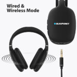 Blaupunkt BH31 Bluetooth Wireless Over Ear Headphones