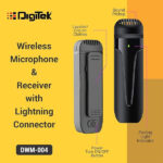 Digitek DWM-004 Wireless Microphone with Receiver Set