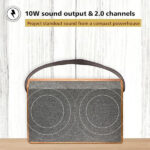 Philips Audio TAS2218/94 10W 2.0 Ch Bluetooth Speaker with Retro Wooden Design