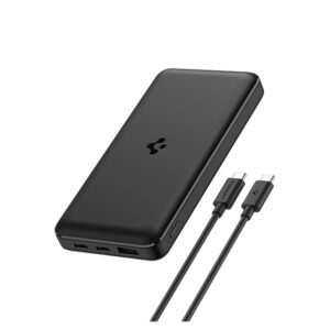 Spigen 20,000mAh, 22.5W Fast Charging Iconic Power Bank with 20W for 2 USB C Ports