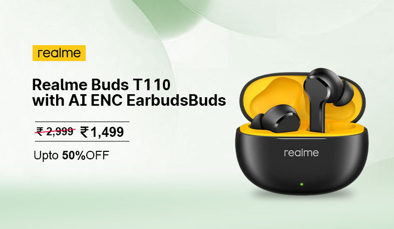 Realme Buds T110 with AI ENC Earbuds