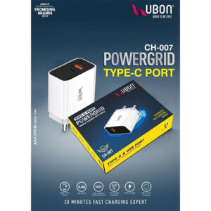 Ubon CH-007 Powergrid 3.4A Mobile Charger With Cable
