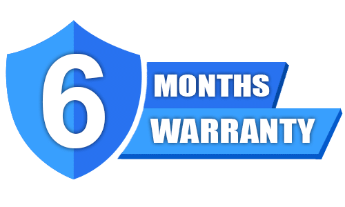 6 Months Warranty