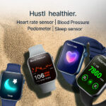 CrossBeats Hustl Smartwatch With Dual Speaker Bluetooth BT Calling