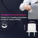 Portronics Adapto 20 Lite Smallest 20W GaN Wall Charger