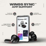 Wings Phantom 340 ANC Earbuds with Quad ENC Mic